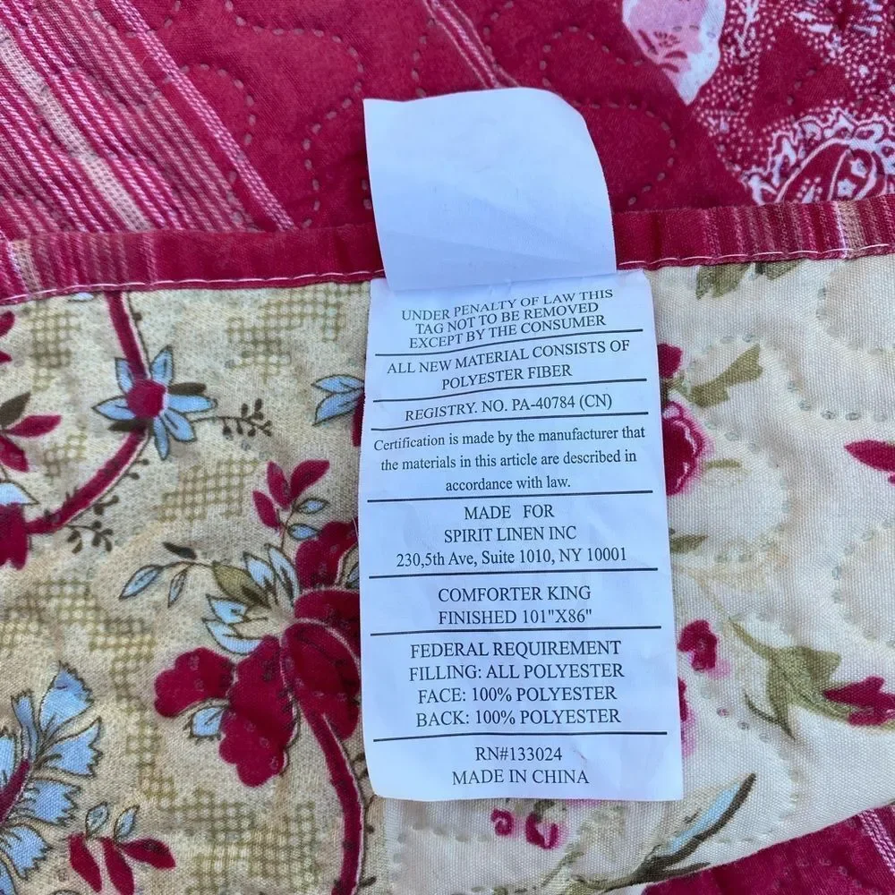 Simple Floral Patchwork Quilt size King - Picture 4 of 7